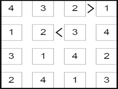 100 Futoshiki Puzzles Screen shot
